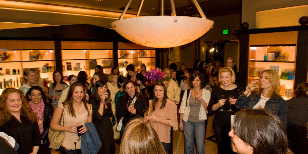 Creative women gathered for a party
